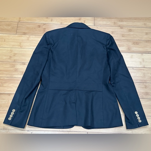 Ralph Lauren Crown Crest Black Blazer Women’s Size 6P Cotton Stretch Blend - Picture 6 of 11